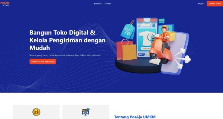 PosAja UMKM: Solusi Toko Online & Pengiriman