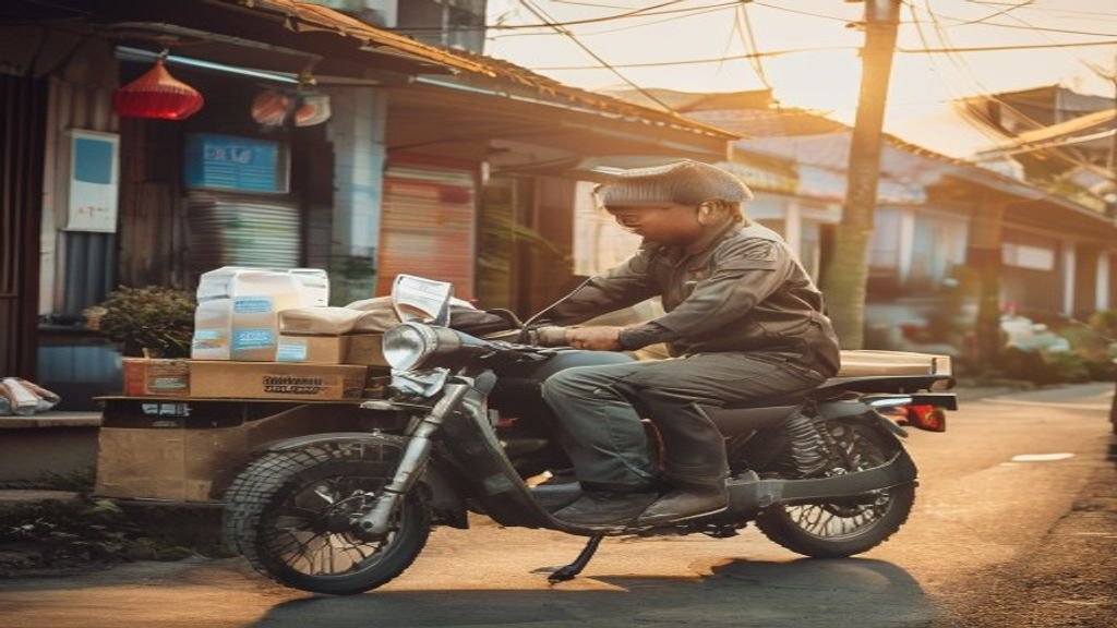 Gambar ilustrasi ide bisnis modal kecil seperti kios makanan, jasa digital, atau kerajinan tangan.