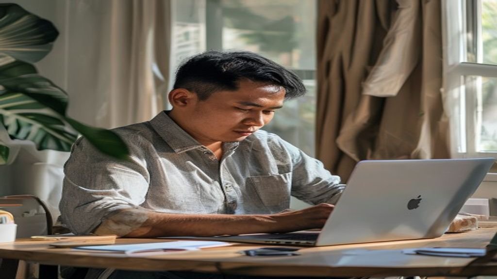 Ilustrasi ide bisnis modal kecil seperti usaha katering rumahan, jualan online, atau kios kopi mini