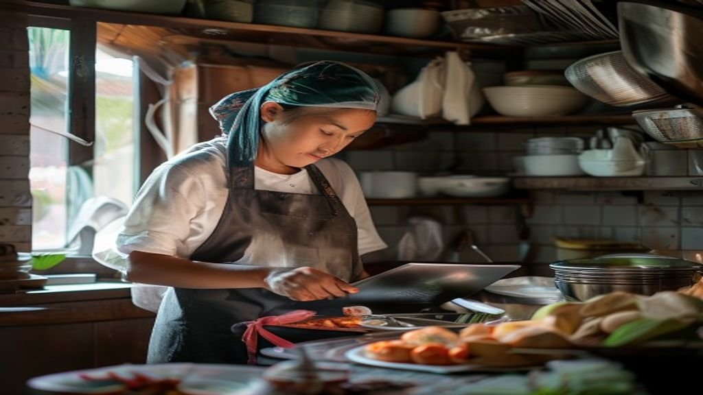 Ilustrasi ide bisnis modal kecil: usaha rumahan, online shop, makanan ringan, dan jasa kebersihan