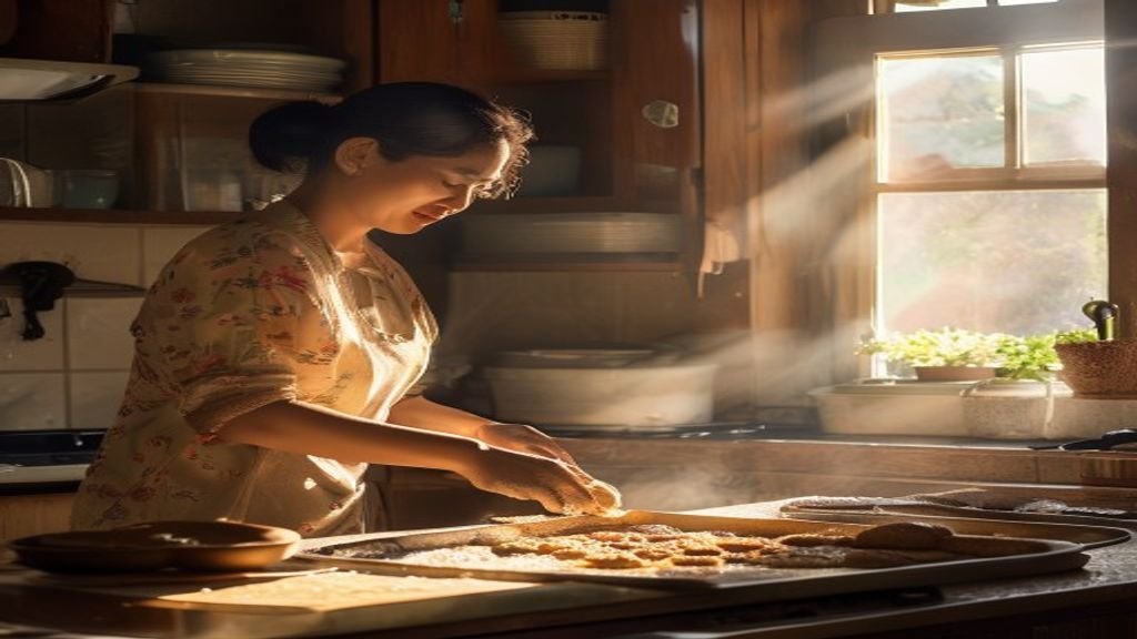 Ilustrasi ide bisnis modal kecil seperti kios makanan, layanan kebersihan, atau penjualan online untuk pemula