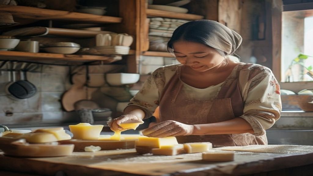 Ilustrasi ide bisnis modal kecil seperti warung kopi, jualan online, dan layanan kebersihan.