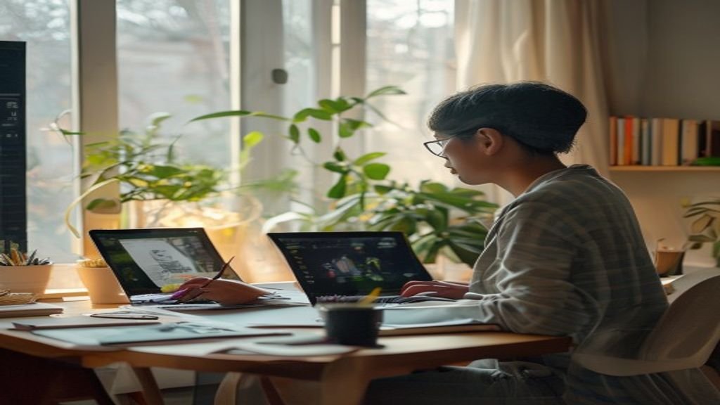Ilustrasi ide bisnis modal kecil seperti usaha online, kuliner rumahan, dan kerajinan tangan