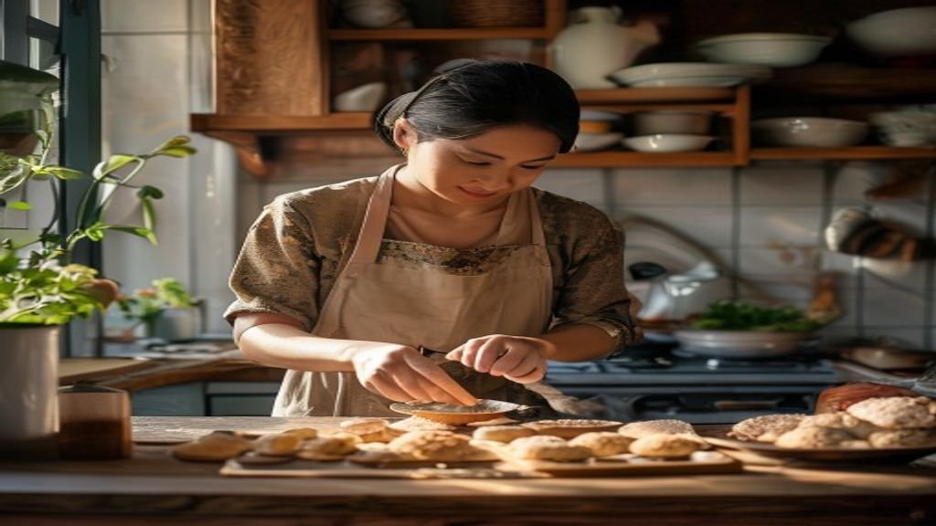 Ilustrasi berbagai ide bisnis modal kecil seperti kios makanan, jasa laundry, dan jualan online.
