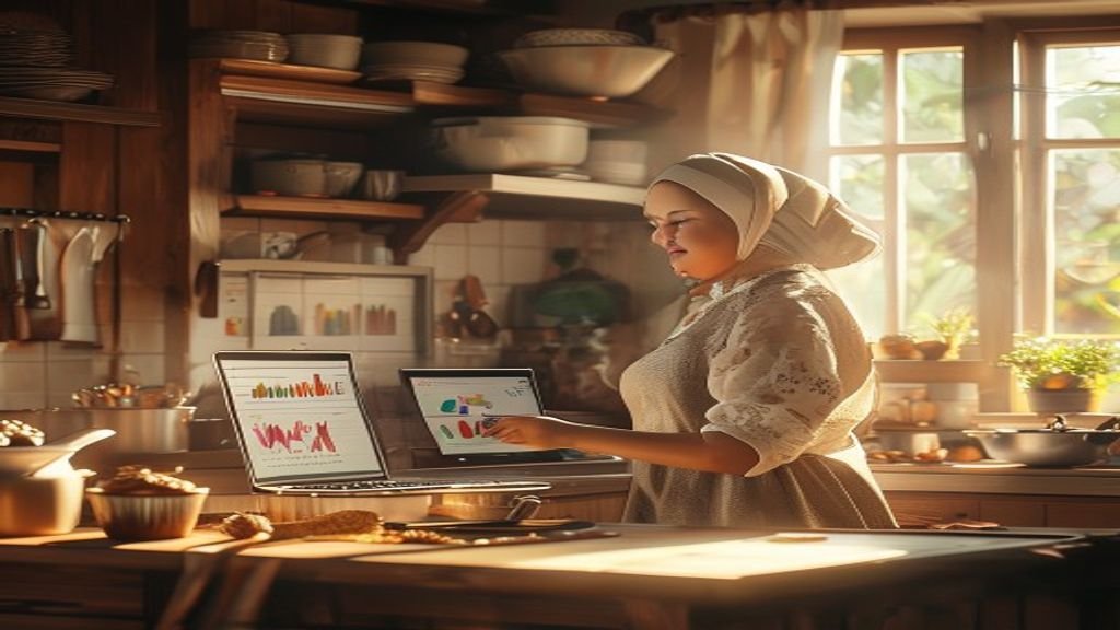 Ilustrasi peluang usaha dengan modal kecil, menampilkan contoh bisnis yang dapat dimulai dengan investasi terbatas