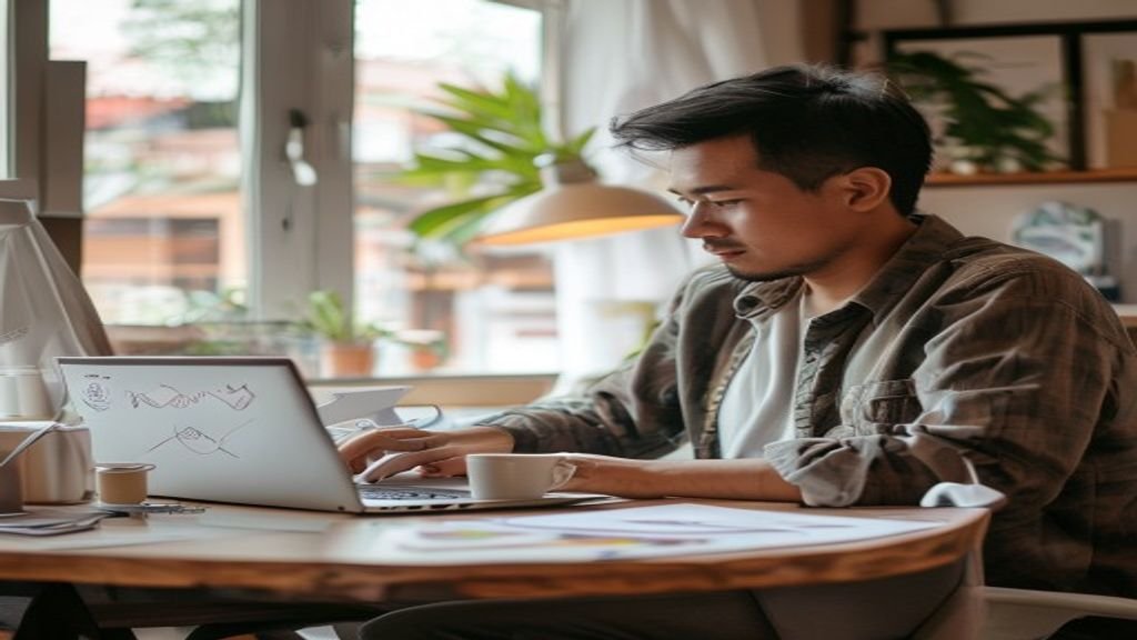 Gambar menampilkan contoh ide bisnis modal kecil seperti usaha makanan rumahan dan jualan online