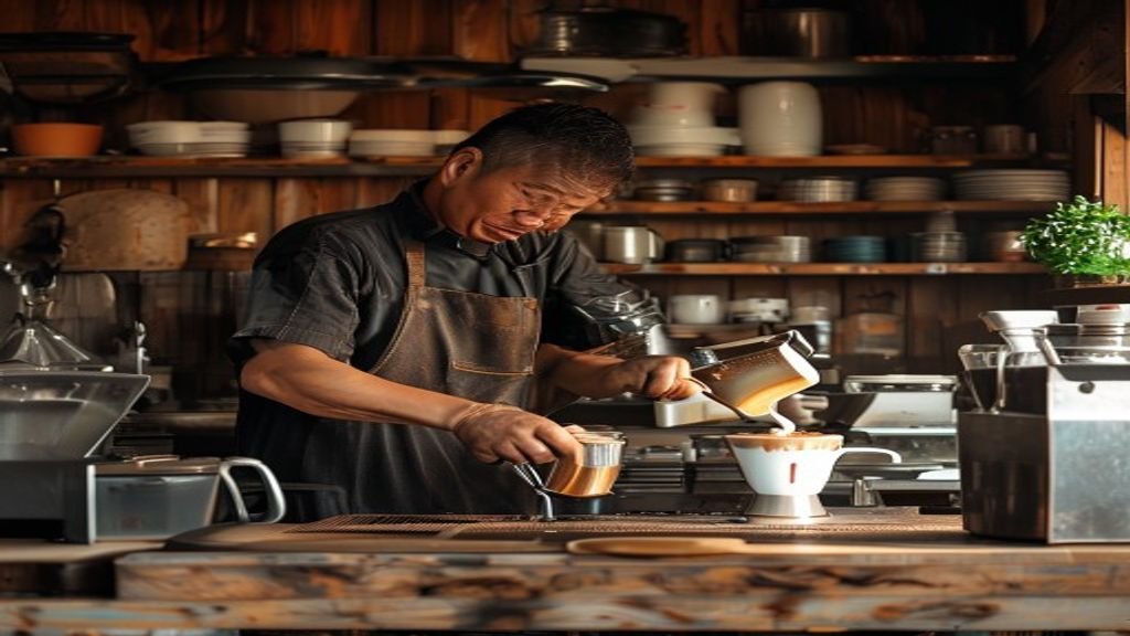 Ilustrasi ide bisnis modal kecil: usaha rumahan, jualan online, atau kios makanan dengan investasi minimal