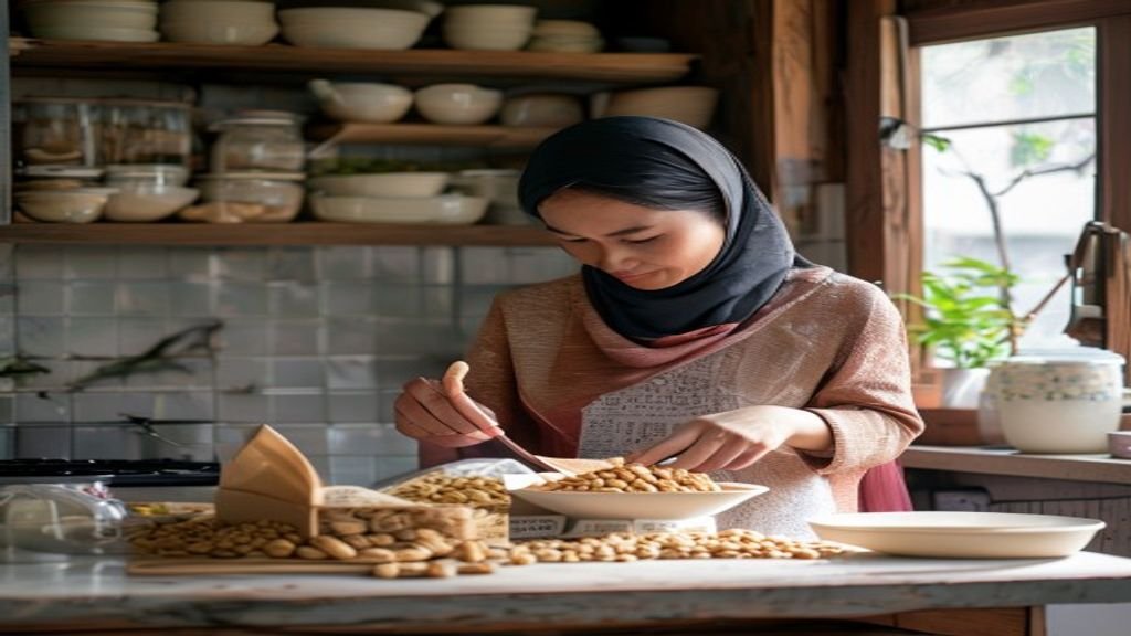 Ilustrasi beberapa ide bisnis modal kecil seperti kios makanan, dropshipping, dan layanan kebersihan.