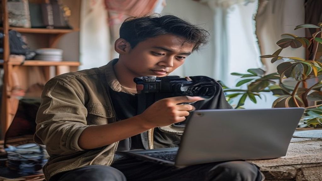Ilustrasi berbagai ide bisnis modal kecil seperti jualan makanan, layanan kebersihan, dan kerajinan tangan.
