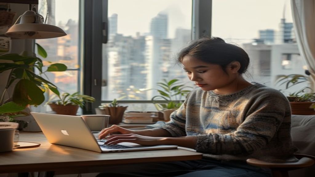 Ilustrasi ide bisnis modal kecil seperti kios kecil, jualan online, atau usaha rumahan dengan investasi minim.