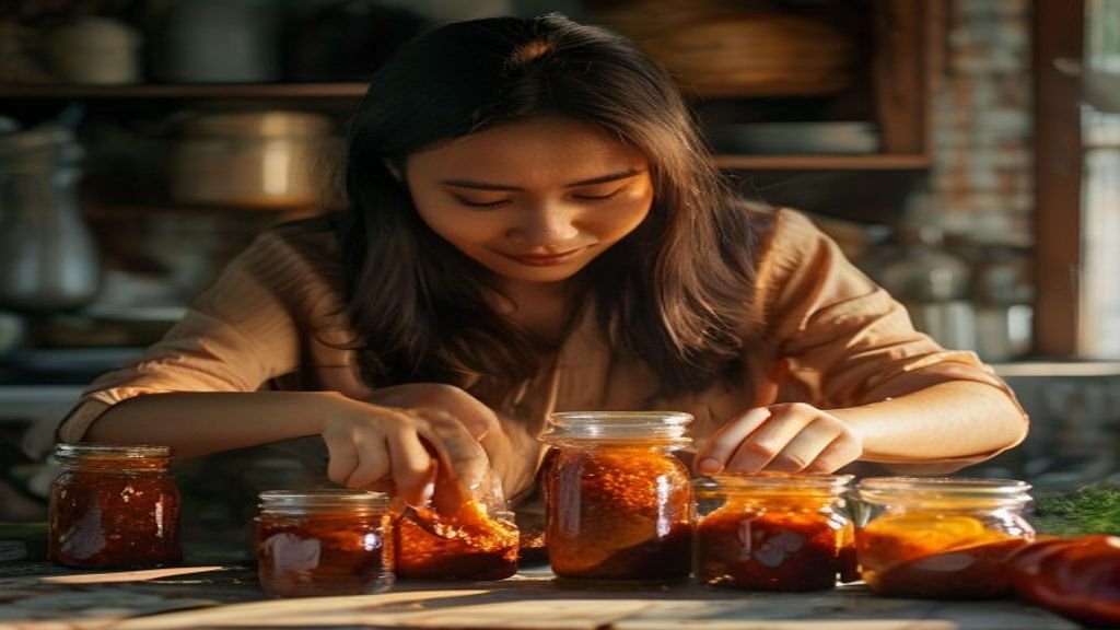 Foto ilustrasi ide bisnis modal kecil seperti kios makanan, layanan digital, dan produk handmade untuk pemula.