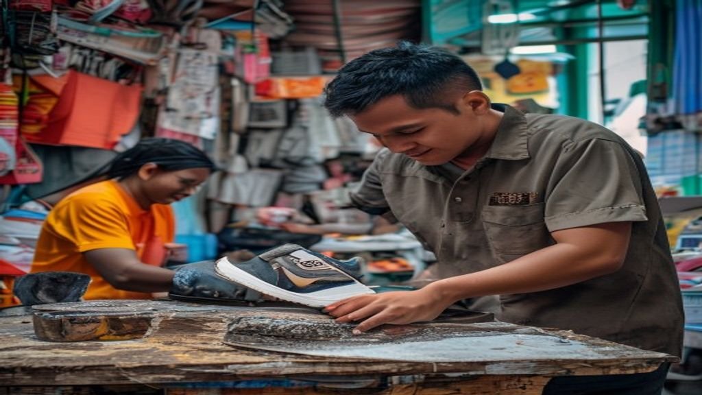 Ilustrasi ide bisnis modal kecil: warung kopi, kios makanan ringan, atau layanan digital dengan investasi rendah