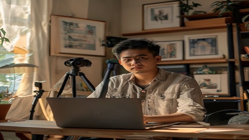 Ilustrasi ide bisnis modal kecil seperti warung kopi, jualan online, atau usaha katering di rumah