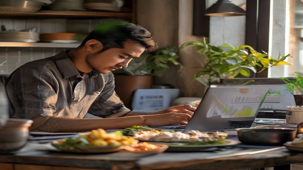 Diagram kreatif menampilkan 5 ide bisnis modal kecil untuk memulai usaha dengan investasi minimal