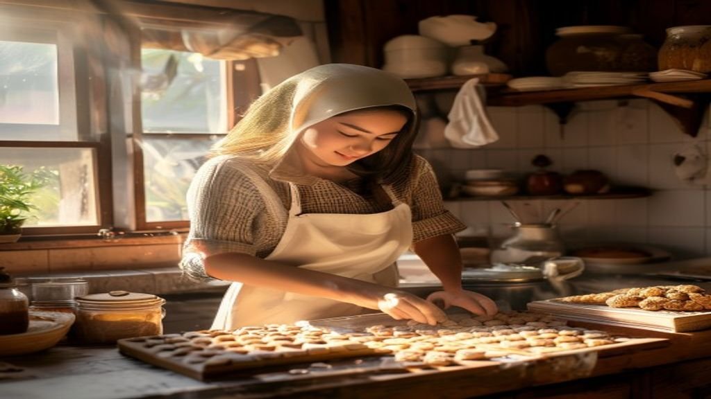 Ilustrasi ide bisnis modal kecil dengan contoh toko online, kios makanan, dan jasa kebersihan