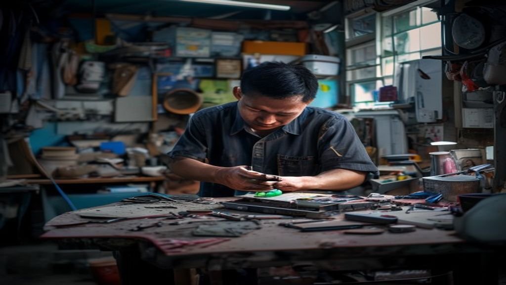 Ilustrasi kreatif ide bisnis modal kecil untuk memulai usaha dengan investasi terbatas