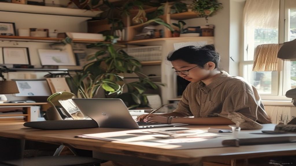 Ilustrasi ide bisnis modal kecil dengan produk kreatif, layanan digital, dan usaha rumahan yang menguntungkan.