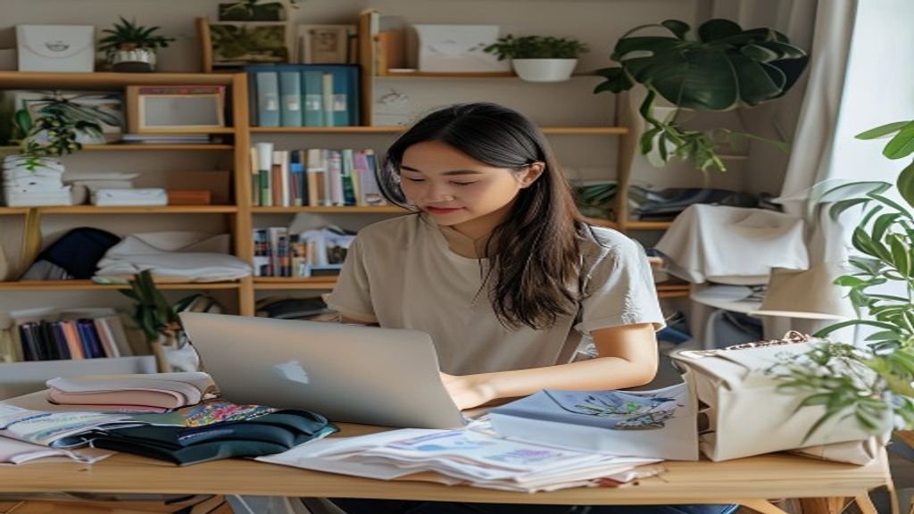 Ilustrasi ide bisnis modal kecil: usaha rumahan, jualan online, atau warung kopi sederhana