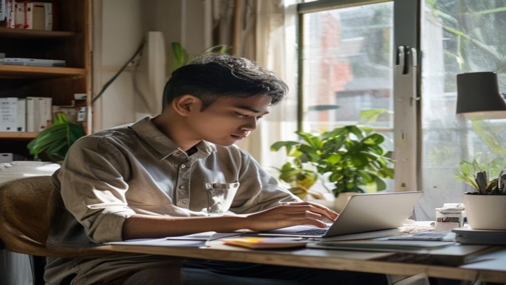 Ilustrasi ide bisnis modal kecil: usaha rumahan, online, dan kreatif dengan investasi minim