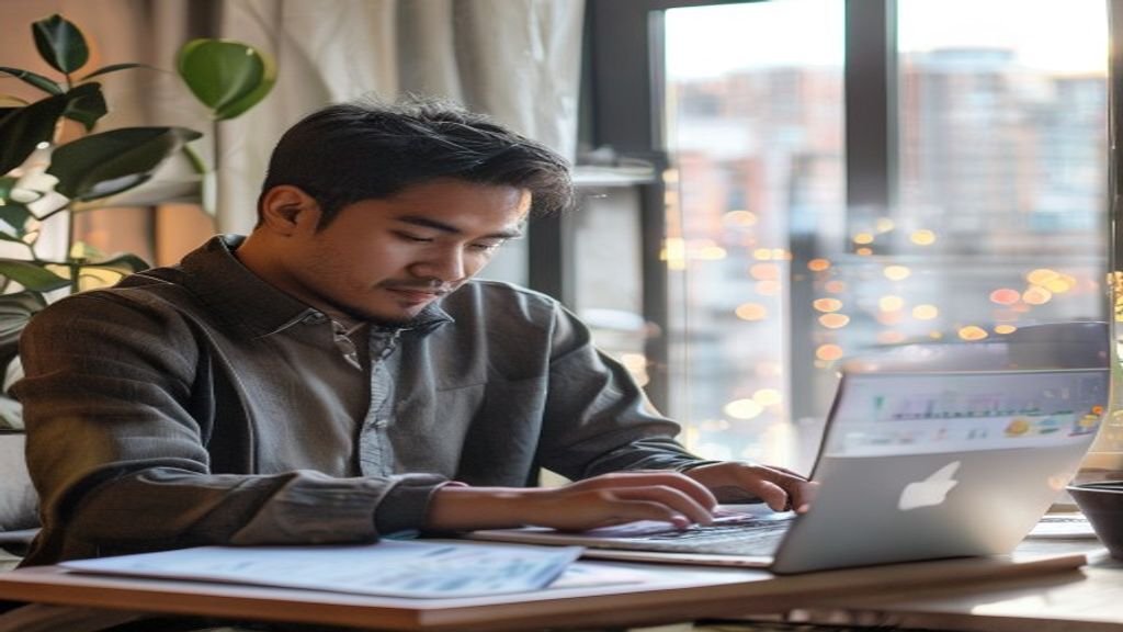 Ilustrasi ide bisnis modal kecil seperti jualan makanan ringan, kerajinan tangan, atau layanan digital