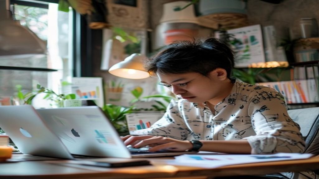Ilustrasi kreatif ide bisnis modal kecil untuk memulai usaha dengan investasi terbatas