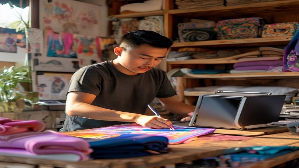Ilustrasi ide bisnis modal kecil: usaha katering rumahan, dropship, dan jualan produk digital.