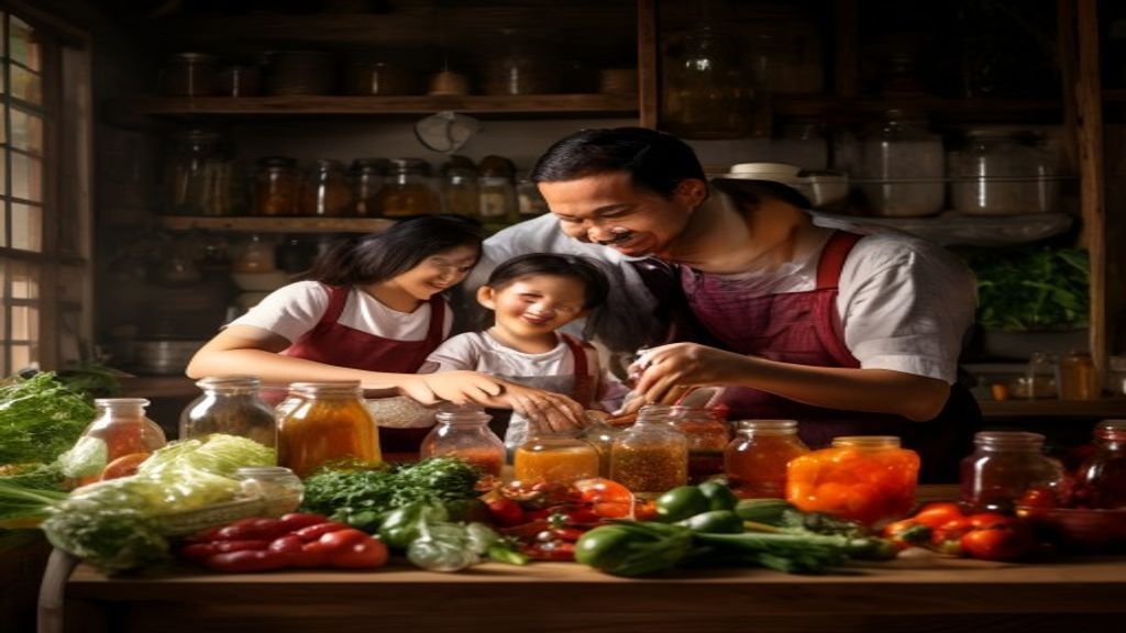 Ilustrasi ide bisnis modal kecil seperti kios makanan, jasa desain grafis, dan penjualan online