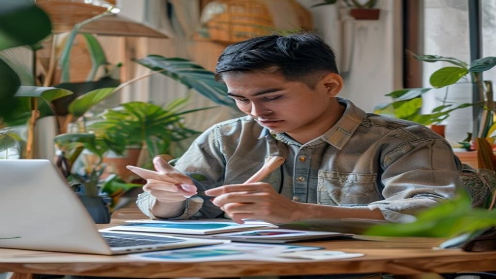 Ilustrasi ide bisnis modal kecil: jualan makanan rumahan, kerajinan tangan, atau layanan digital