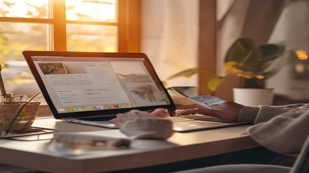 Ilustrasi kreatif ide bisnis modal kecil seperti kios makanan, dropshipping, dan jasa kebersihan.