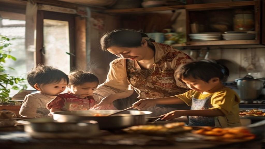 Ilustrasi ide bisnis modal kecil: toko online, jasa katering, atau kios makanan ringan