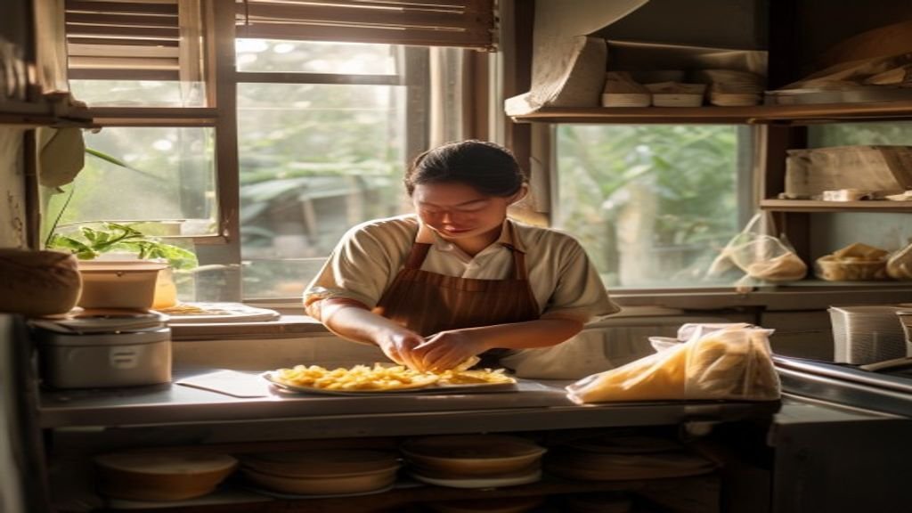 Ilustrasi ide bisnis modal kecil: warung kopi, jualan online, dan layanan kebersihan untuk pemula