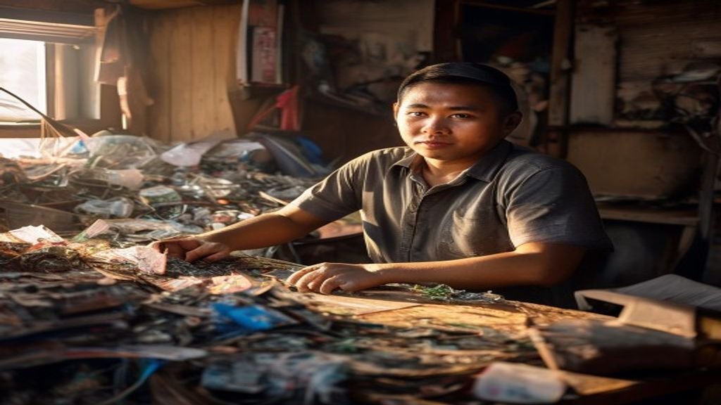 Ilustrasi ide bisnis modal kecil: jual handmade, layanan digital, atau buka warung makanan sederhana