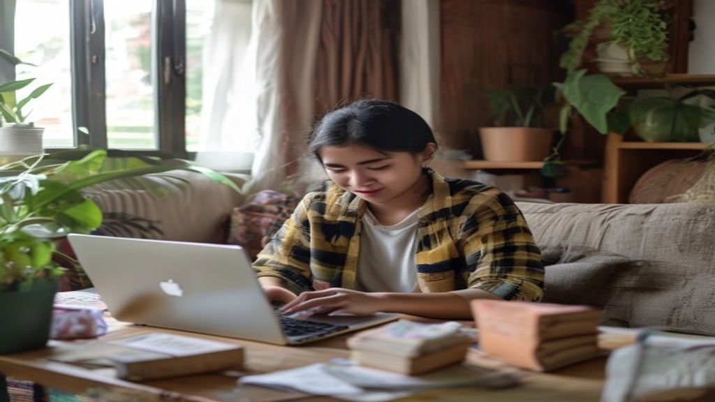 Ilustrasi ide bisnis modal kecil: warung kopi, layanan digital, dan kerajinan tangan untuk pemula.