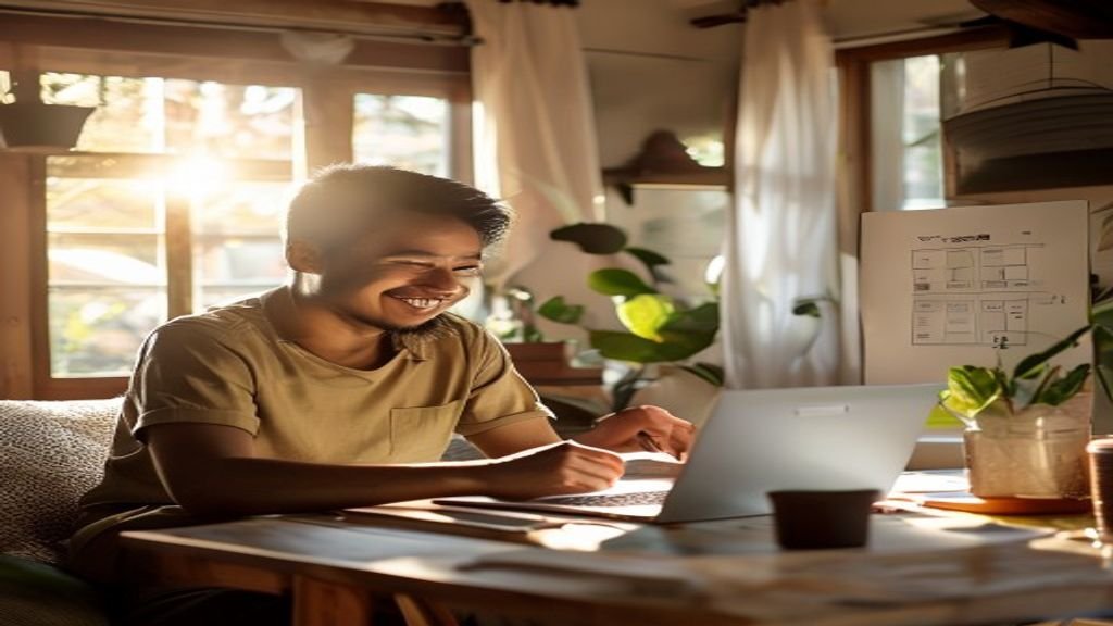Ilustrasi ide bisnis modal kecil: warung makanan rumahan, layanan kebersihan, atau penjualan produk digital.